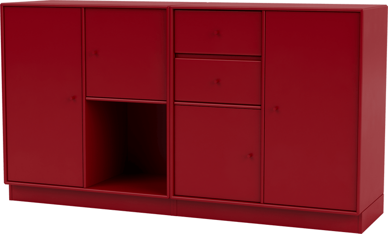 Couple Sideboard - With Plinth Base - Montana - Shelving - Anthracite - 1.2