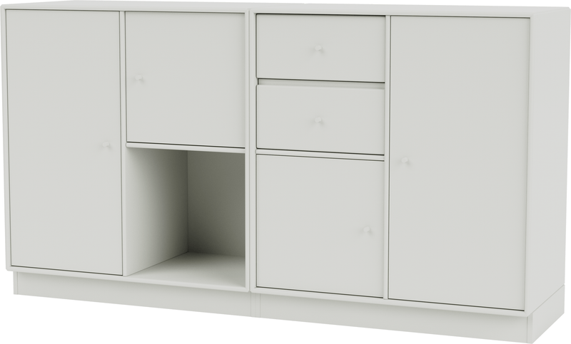 Couple Sideboard - With Plinth Base - Montana - Shelving - Anthracite - 1.2