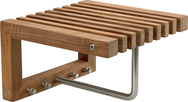 Cutter Mini Wardrobe - Skagerak by Fritz Hansen Coat + Key Racks - Teak - HORNE