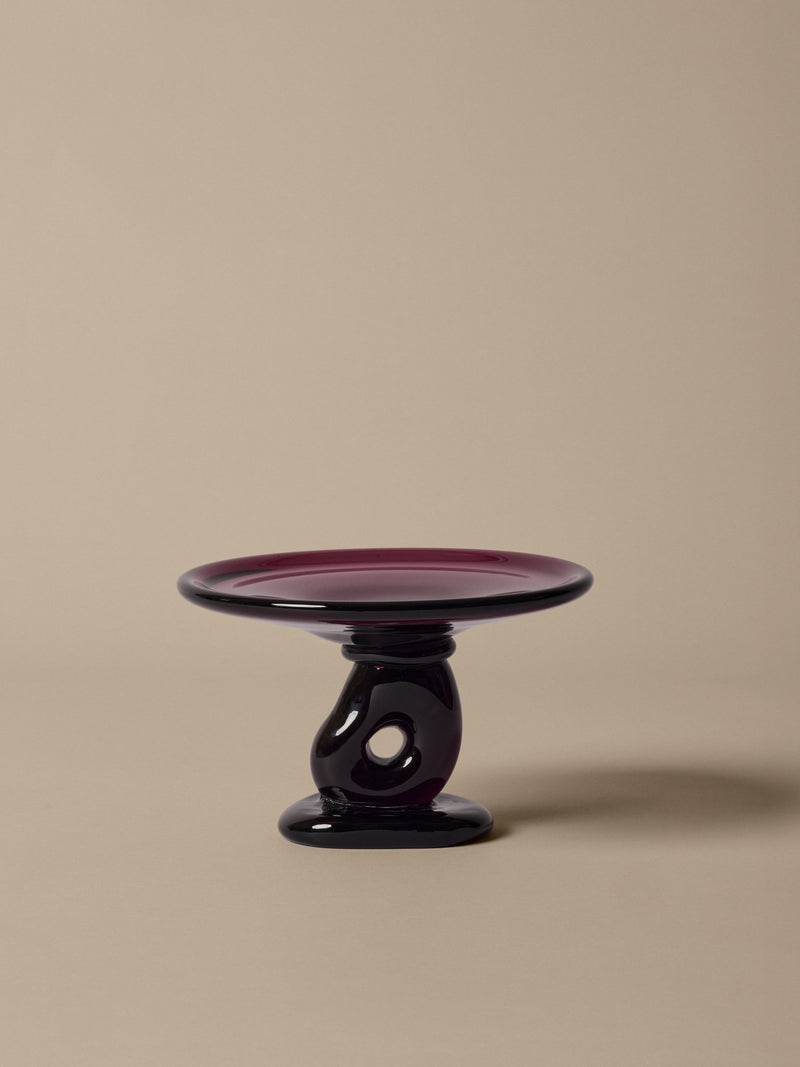 Damo Glass Centrepiece - Ø21 - Ferm Living Serveware - Clear - HORNE