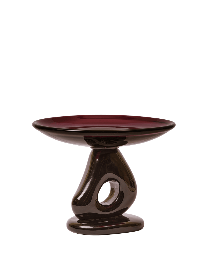 Damo Glass Centrepiece - Ø30 - Ferm Living Serveware - HORNE