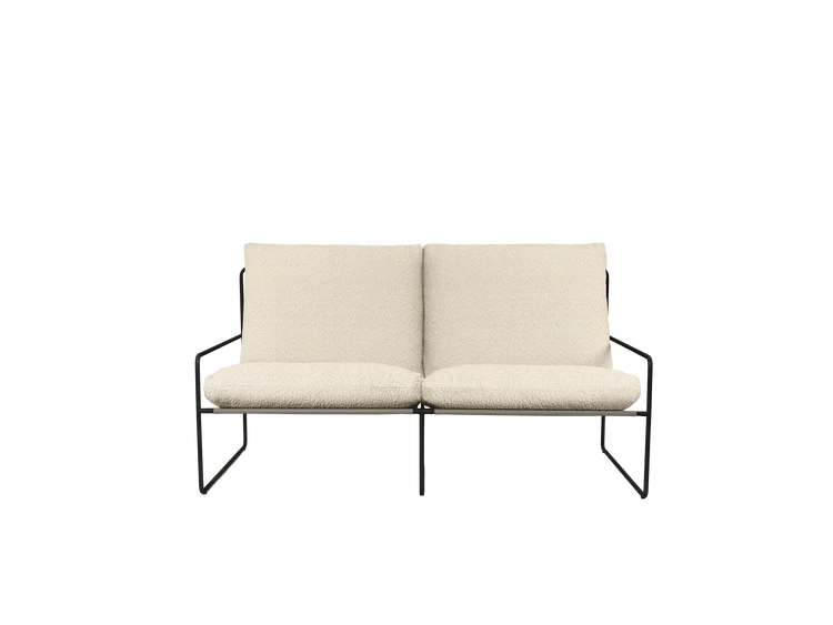 Desert Sofa 2 - Seater - Ferm Living - Sofas - Black/ Chocolate - HORNE