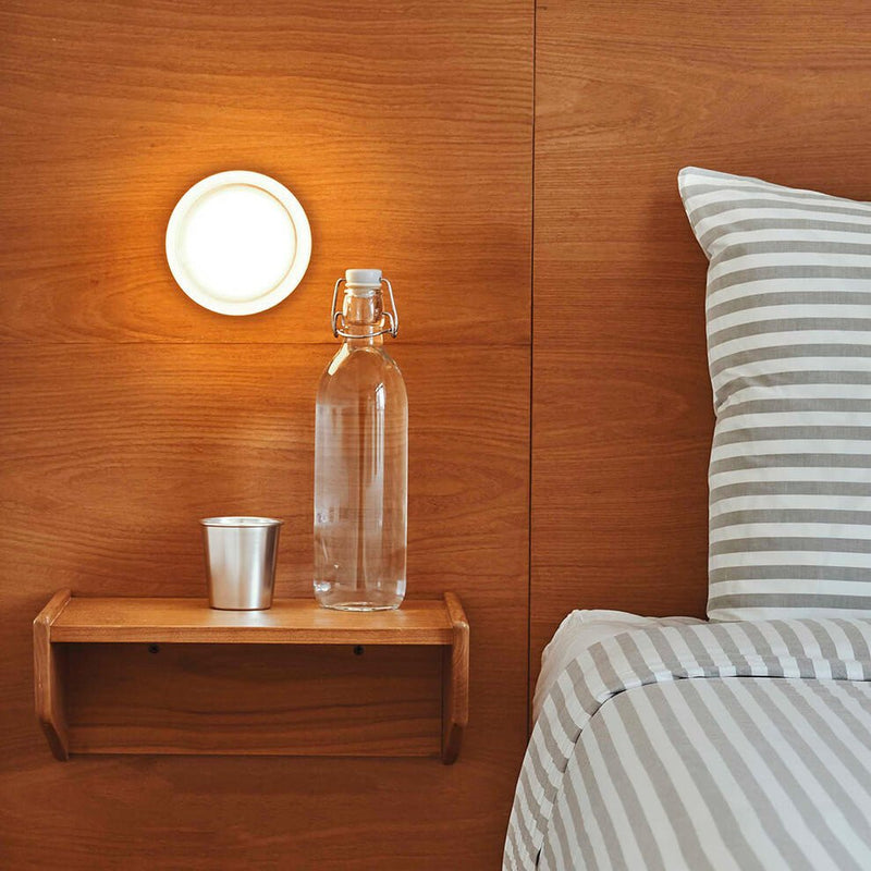 Dimple Sconce - Natural Anodized - RBW Lighting - Amber - IP20 - Damp Locations - 2700K (warm white) - HORNE