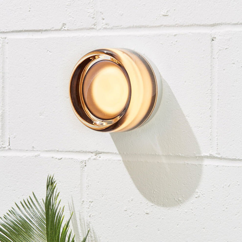 Dimple Sconce - Black Anodized - RBW Lighting - White Interior - IP20 - Damp Locations - 2700K (warm white) - HORNE