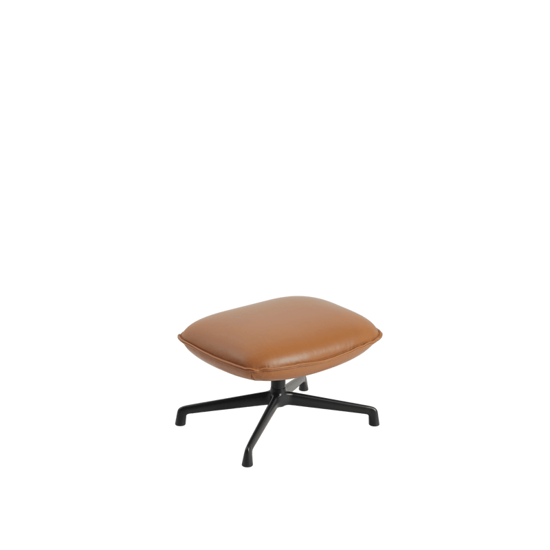 Doze Ottoman - Swivel Base - Muuto Stools + Benches + Ottomans - Ocean 80/Anthracite Black - HORNE