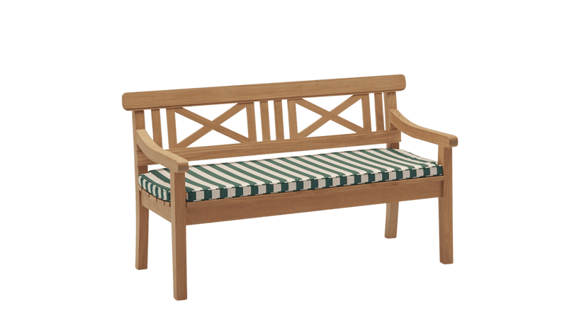 Drachmann Bench 120 Cushion - Skagerak by Fritz Hansen Blankets + Throws + Pillows - Light Apricot/Dark Green - HORNE