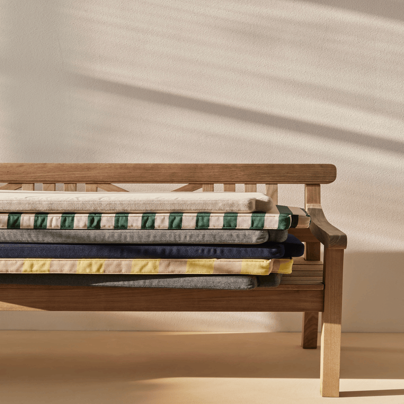 Drachmann Bench 200 Cushion - Skagerak by Fritz Hansen Blankets + Throws + Pillows - Light Apricot/Dark Green - HORNE