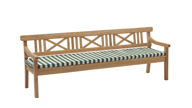 Drachmann Bench 200 Cushion - Skagerak by Fritz Hansen Blankets + Throws + Pillows - Light Apricot/Dark Green - HORNE