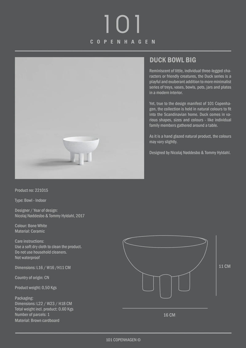 Duck Bowl - 101 Copenhagen Serveware - Big - Sand - HORNE