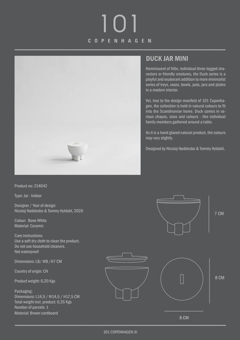 Duck Jar - 101 Copenhagen Storage + Organization - Mini - Coffee - HORNE