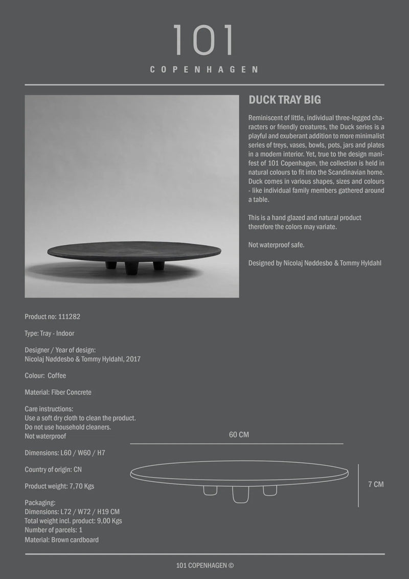 Duck Tray - 101 Copenhagen Storage + Organization - Big - Coffee - HORNE