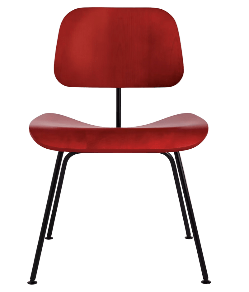 Eames® Molded Plywood Dining Chair - Metal Base - Herman Miller® Chairs - Ebony - Black - HORNE