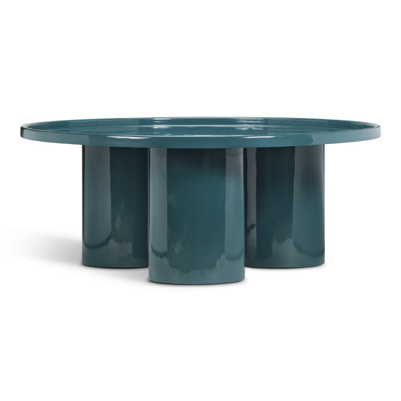 Eclat - Sofia Enamel Coffee Table - Urbia Coffee Tables - Aegean Teal - HORNE