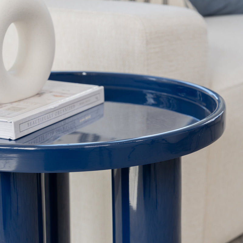 Eclat - Sofia Enamel End Table - Urbia Coffee Tables - Aegean Teal - HORNE