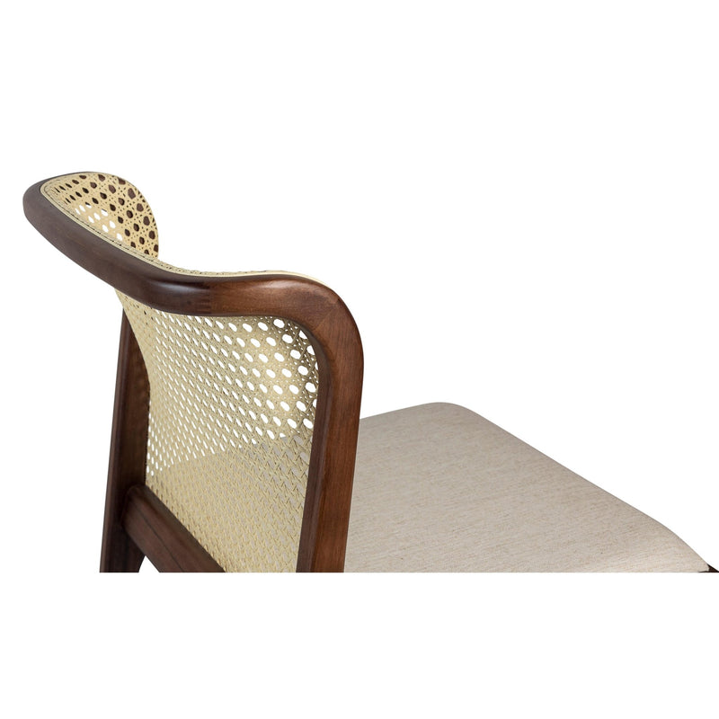 Eloa Cane Side Chair - Urbia Chairs - Essence Grey Ebano - HORNE