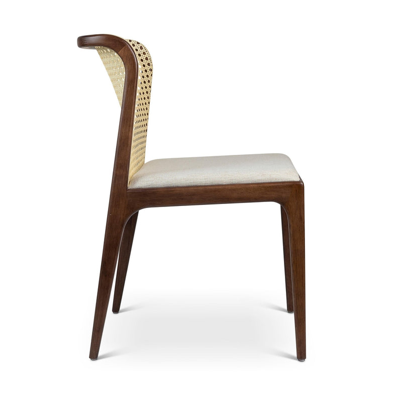 Eloa Cane Side Chair - Urbia Chairs - Essence Grey Ebano - HORNE
