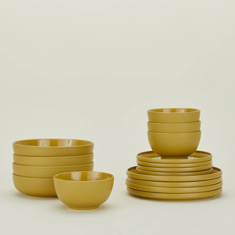 Essential Dinnerware - 16 Piece Set - Hawkins New York Dinnerware - Bone - HORNE