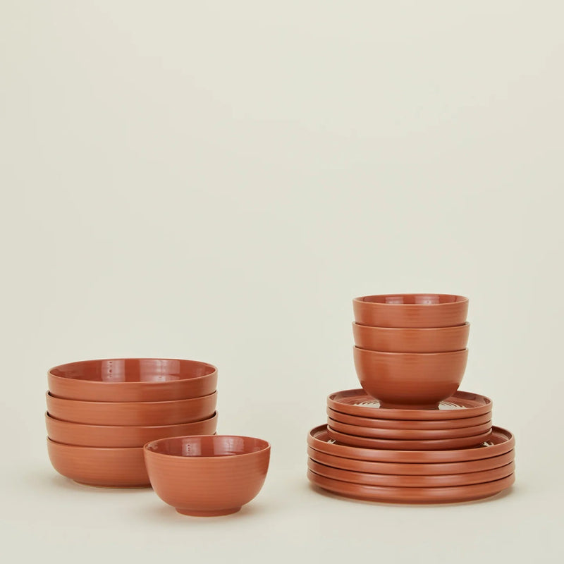 Essential Dinnerware - 16 Piece Set - Hawkins New York Dinnerware - Bone - HORNE