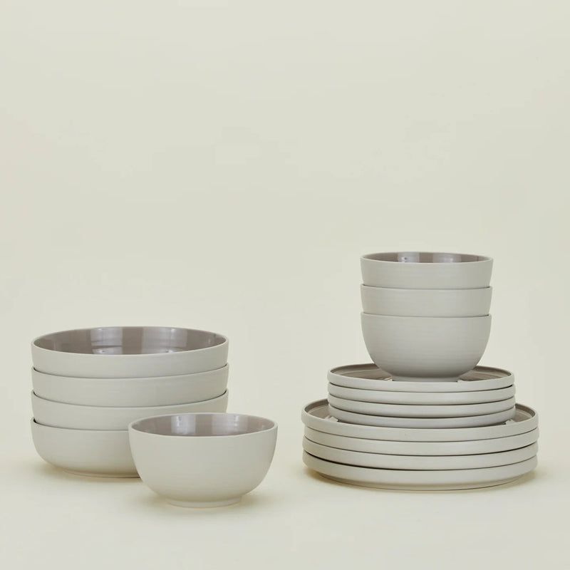 Essential Dinnerware - 16 Piece Set - Hawkins New York Dinnerware - Bone - HORNE