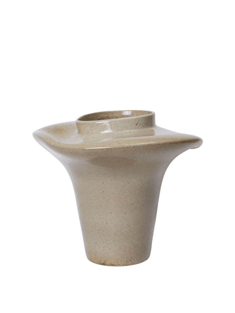 Evio Vase - H35 - Ferm Living Vases - Burnt Umber - HORNE
