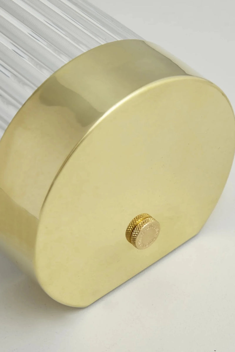Extra Narrow Pillar Light 27cm - Davey Lighting Wall Sconces - Polished Brass - HORNE