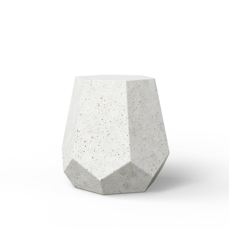 Faceted Stool - Urbia Stools + Benches + Ottomans - Dark Grey - HORNE