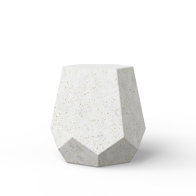 Faceted Stool - Urbia Stools + Benches + Ottomans - Dark Grey - HORNE