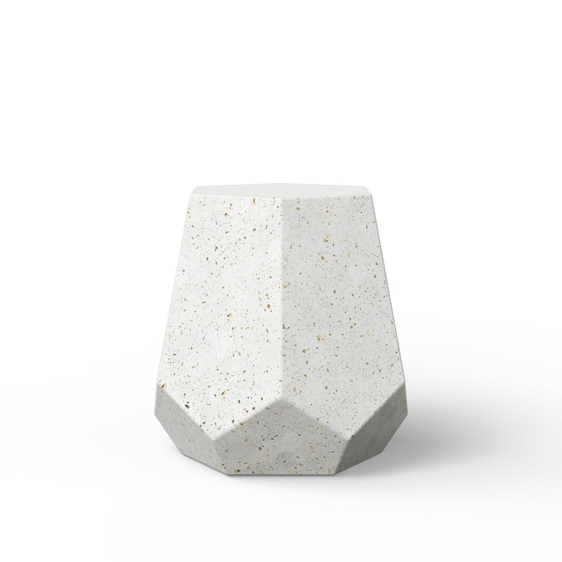 Faceted Stool - Urbia Stools + Benches + Ottomans - Dark Grey - HORNE