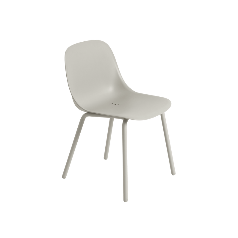 Fiber Outdoor Side Chair - Muuto Chairs - Anthracite Black - Without drain holes - HORNE