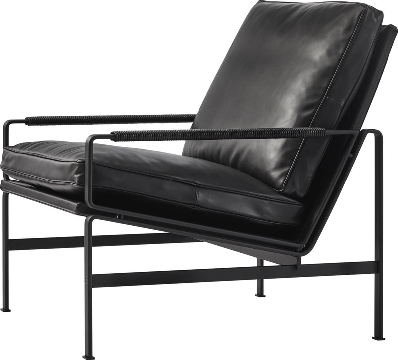 FK 6720 Easy Chair - Lange Production Chairs - Stainless Steel - Natural - Black - HORNE