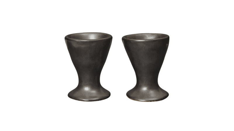 Flow Egg Cups - Set of 2 - Ferm Living Serveware - Black - HORNE