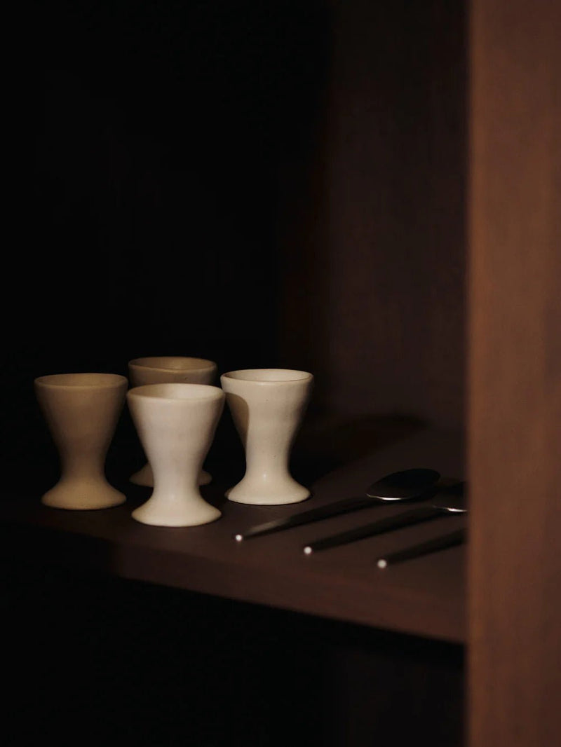 Flow Egg Cups - Set of 2 - Ferm Living Serveware - Black - HORNE