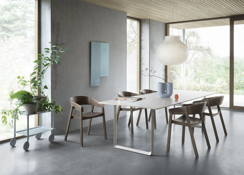 Flow Trolley - 2 Layer - Muuto Trolleys + Carts - Blue - Grey - HORNE