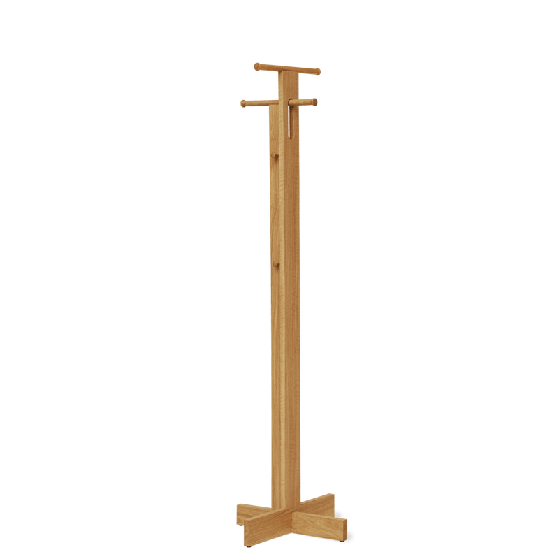 Foyer Coat Stand - Form & Refine Coat + Key Racks - White Oak - HORNE