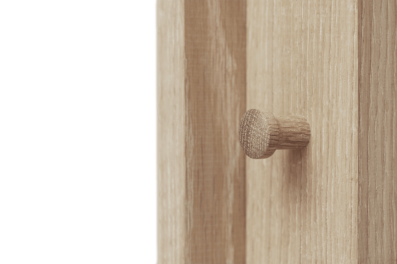 Foyer Coat Stand - Form & Refine Coat + Key Racks - White Oak - HORNE