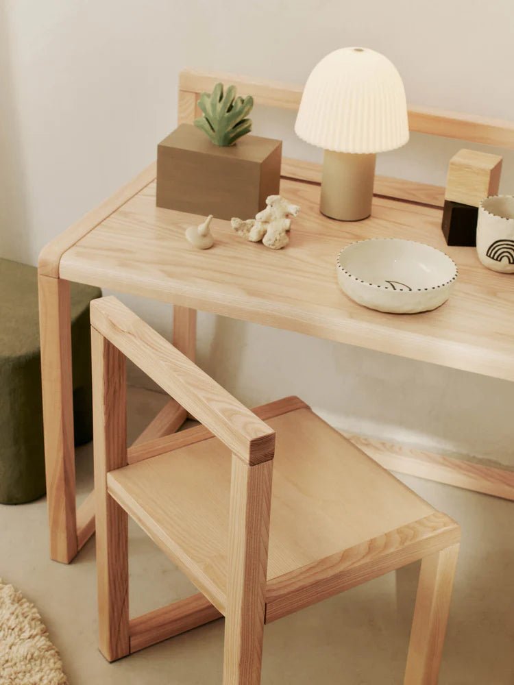 Frill Portable Lamp - Ferm Living Lighting - Cashmere/White - HORNE