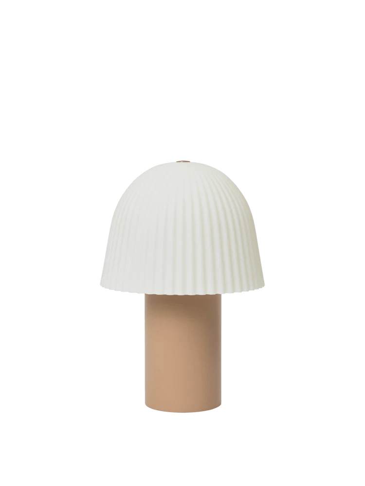 Frill Portable Lamp - Ferm Living Lighting - Cashmere/White - HORNE