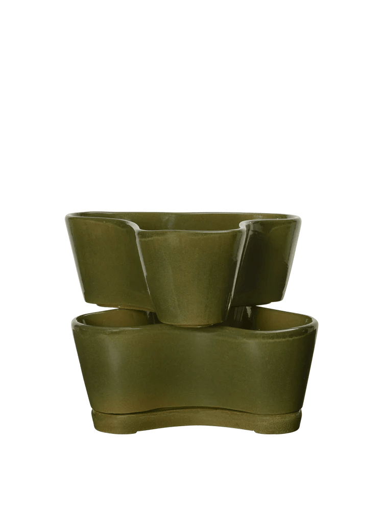 Gemi Stackable Planters - Set of 2 - Ferm Living Planters - HORNE