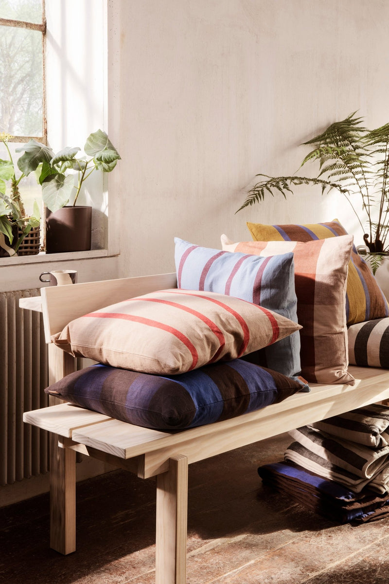 Grand Cushion - Ferm Living - Bedding + Pillows - Camel/ Red - HORNE