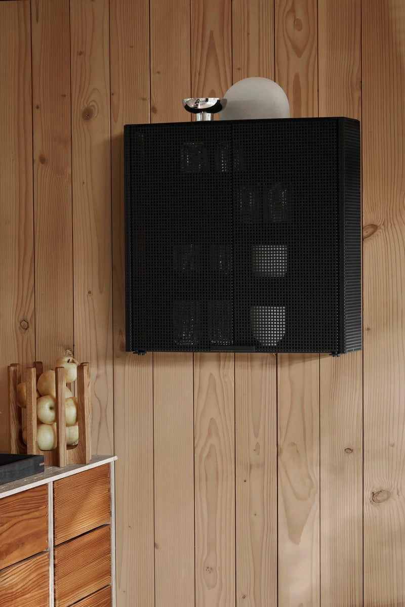 Grid Wall Cabinet - Kristina Dam Sideboards + Cabinets - Beige - HORNE