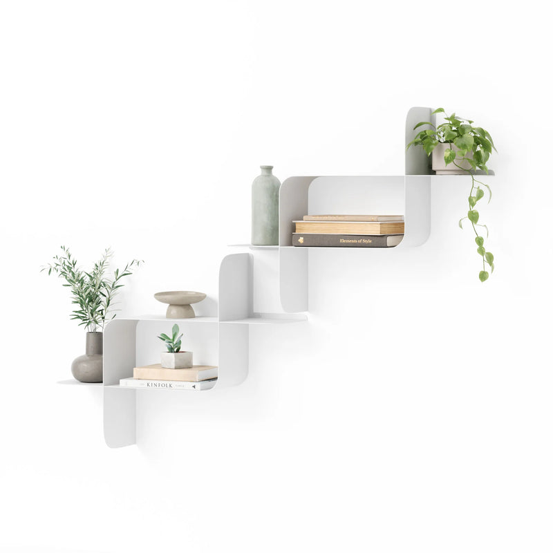 Montage Metal Wall Shelves - Set of 2