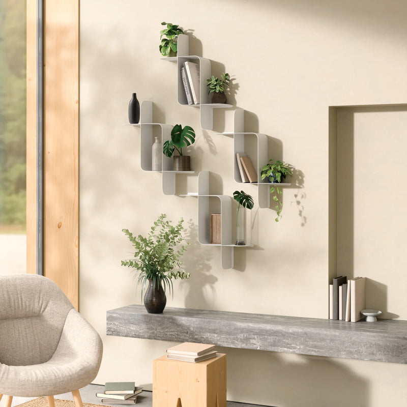 Montage Metal Wall Shelves - Set of 2