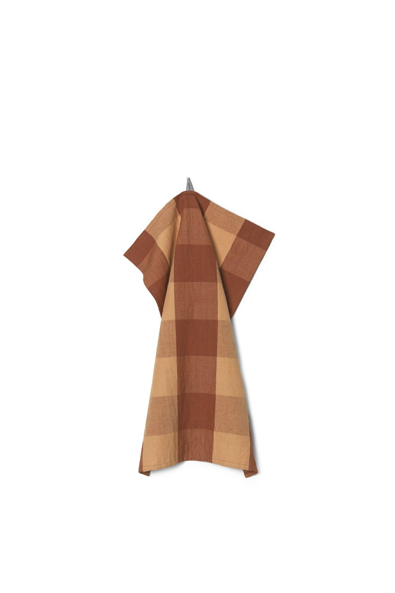 Hale Tea Towel - Ferm Living Kitchen & Dining - Sand/Black - HORNE