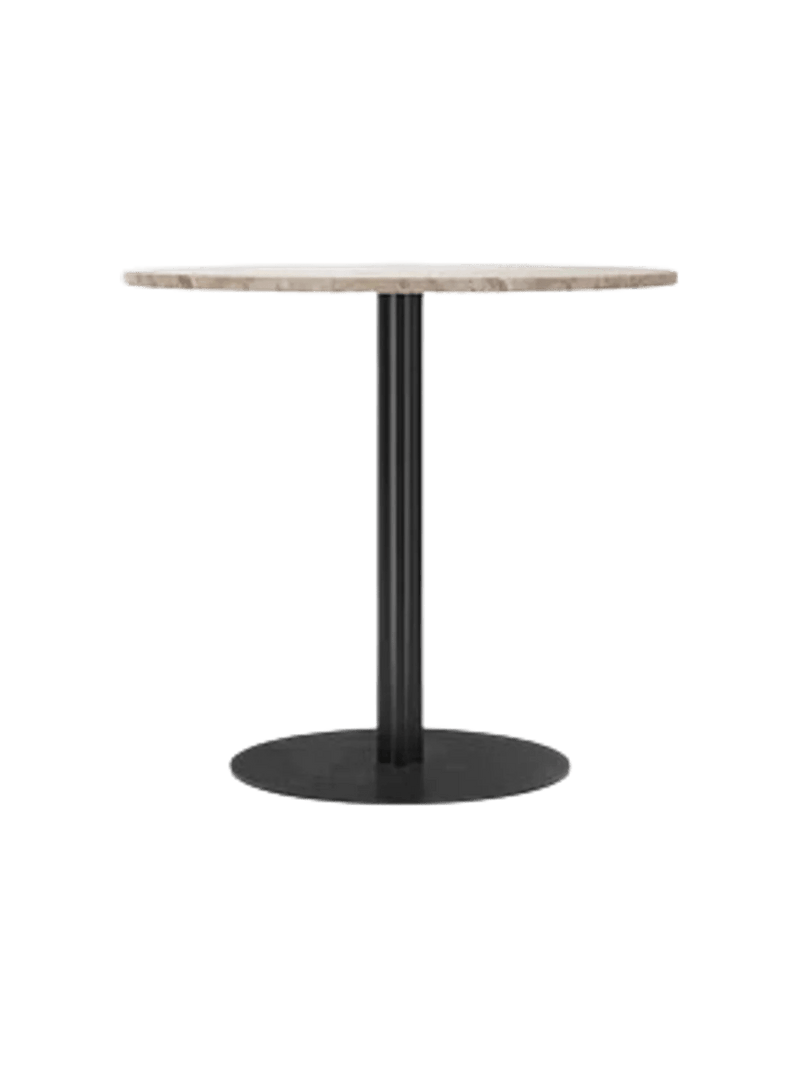 Harbour Column Dining Table - Audo Copenhagen Tables + Desks - Star base - Ø: 23.6 in - Black Oak - HORNE