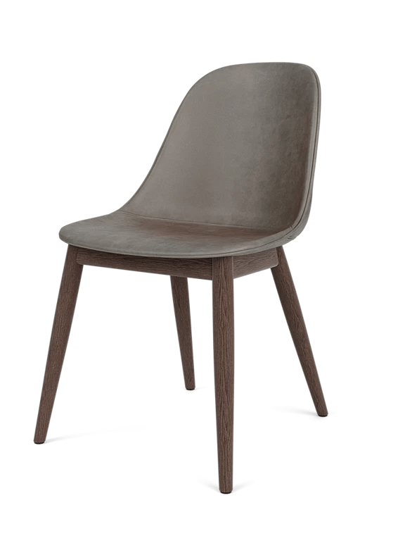 Harbour Side Dining Chair - Leather - Audo Copenhagen Chairs - Steel - Dakar 0842 - HORNE