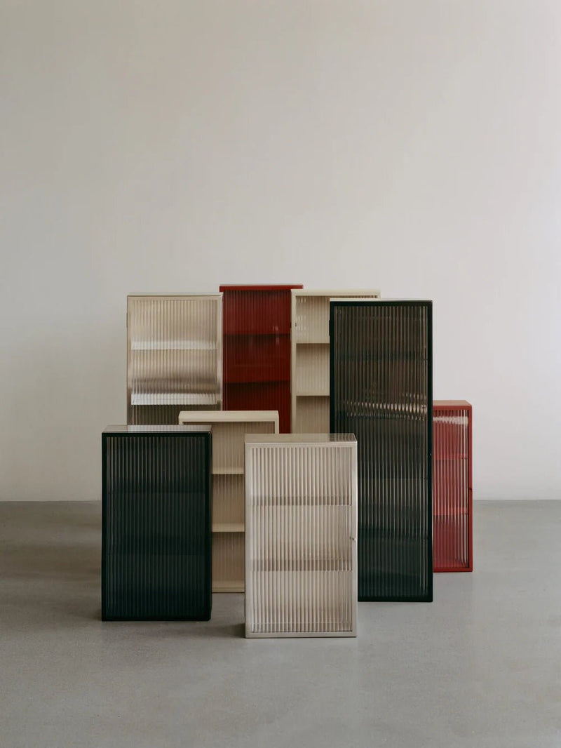 Haze Wall Cabinet - Tall - Ferm Living Storage + Organization - Black - HORNE