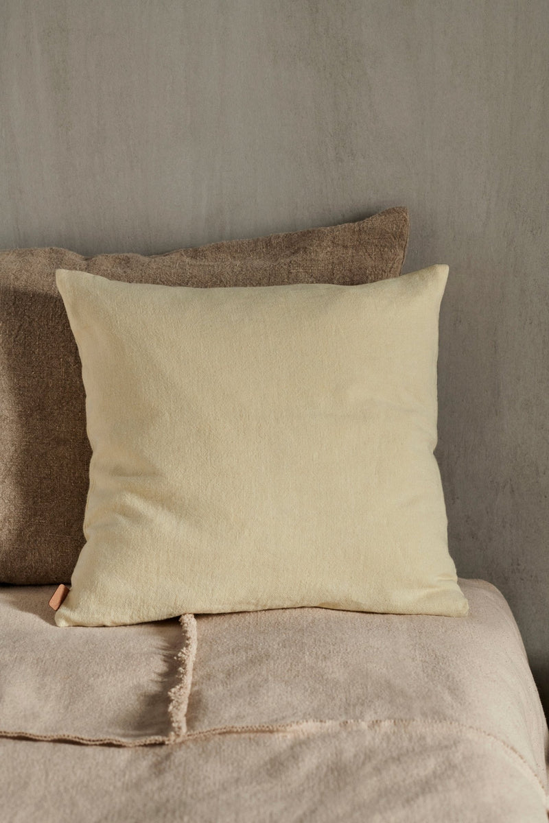 Heavy Linen Cushion - Ferm Living - Bedding + Pillows - Large - Lilac - HORNE