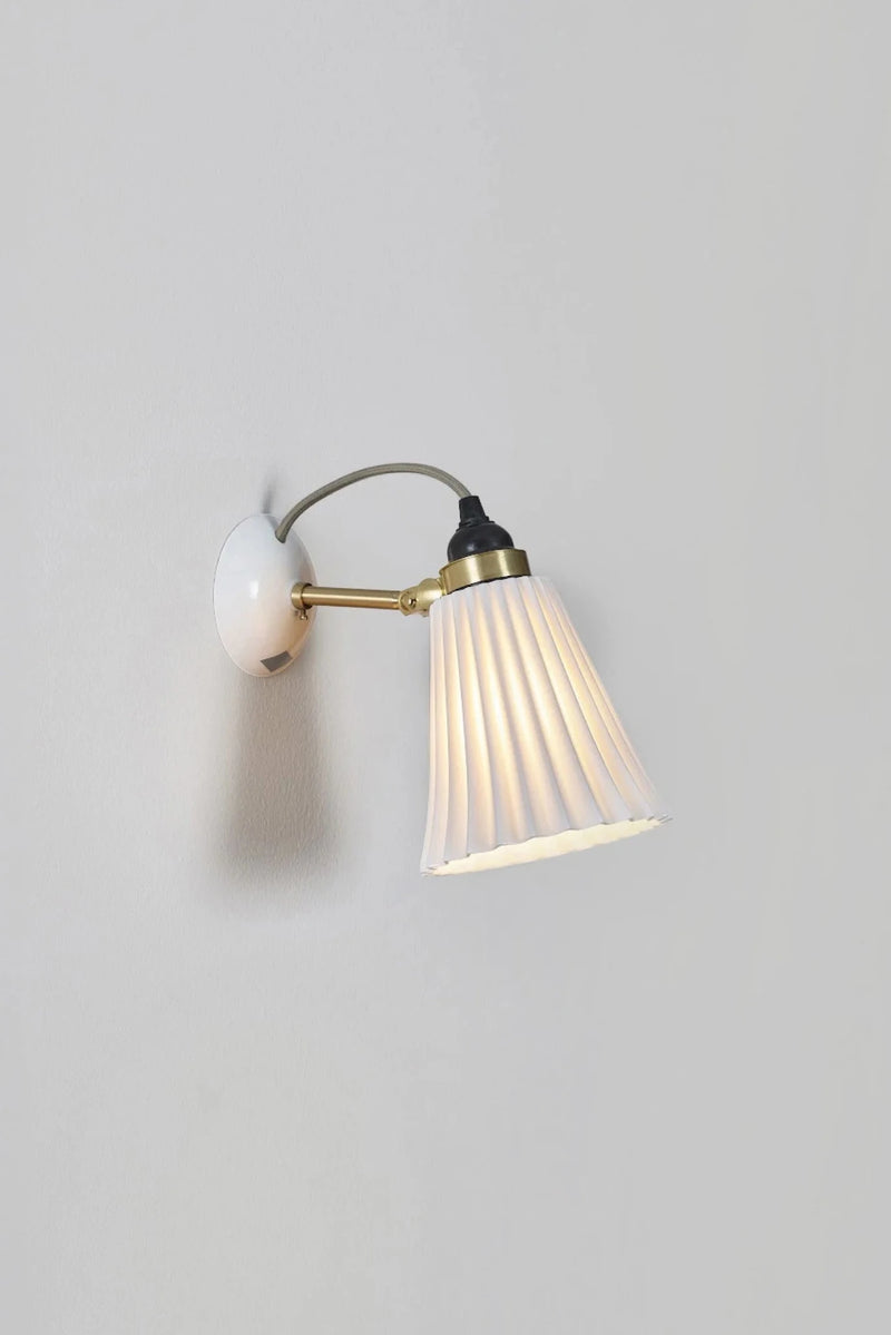 Hector Pleat Medium Wall Light - Original BTC Wall Sconces - Silver - HORNE
