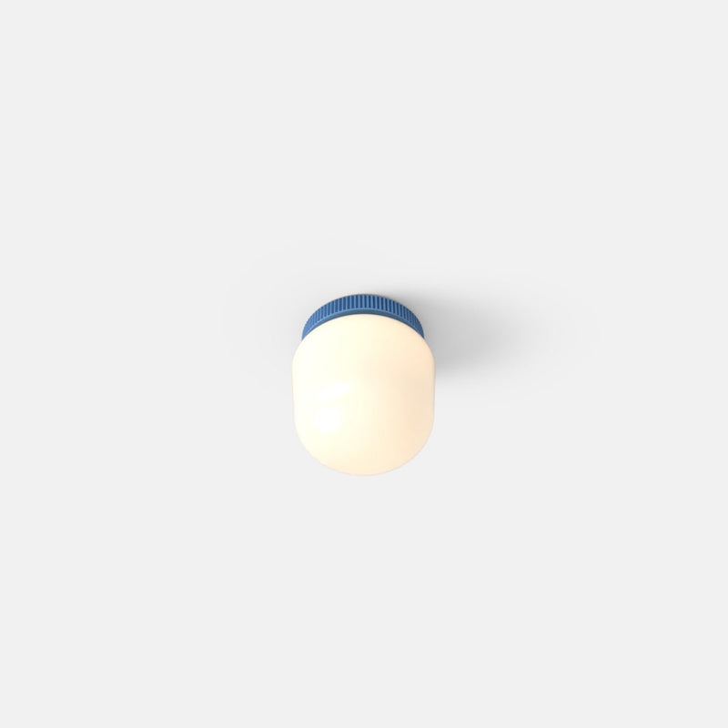 Hoist Flush Mount - No Shade - RBW Lighting - Cream White - Small Glass Diffuser - 2700K (warm white) - HORNE