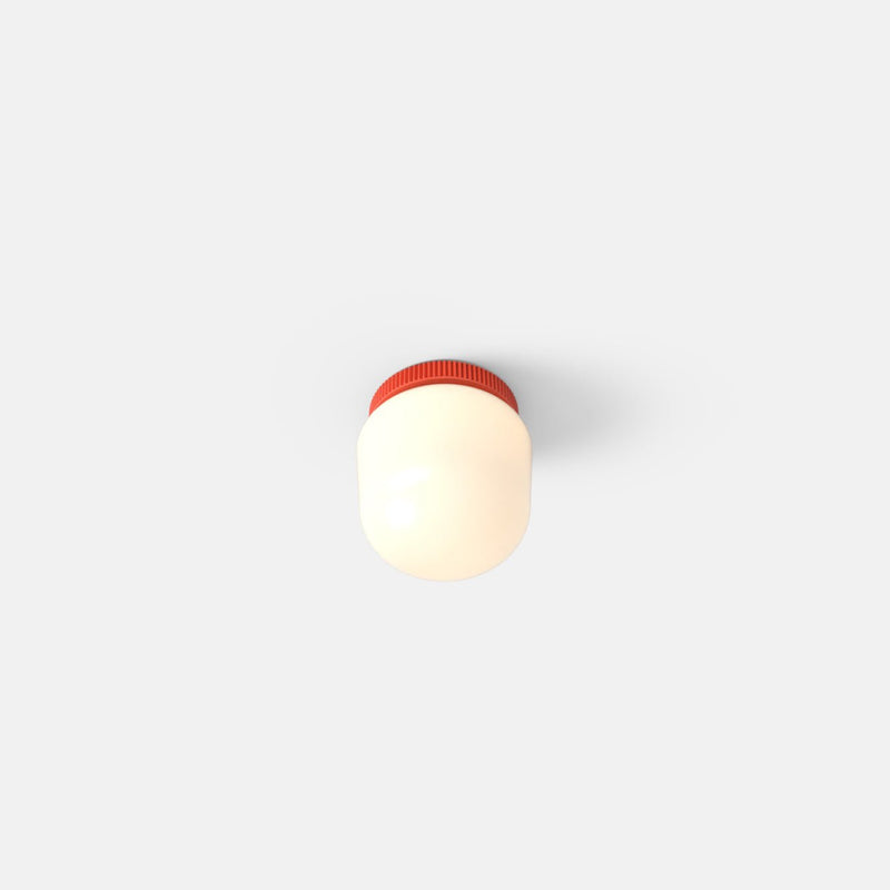 Hoist Flush Mount - No Shade - RBW Lighting - Cream White - Small Glass Diffuser - 2700K (warm white) - HORNE